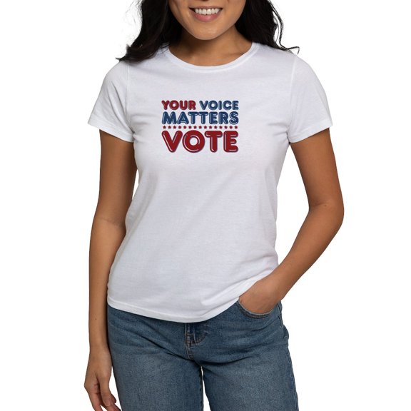 CafePress - Your Voice Matters Women's Classic T Shirt - Women's Classic T-Shirt