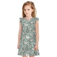 thumbnail image 1 of Vsdgher Chemises de Nuit Dessinées à la Main pour Filles, Manches Courtes à Volants, Robe de Nuit, Pyjama pour Fête-TTG, 1 of 6