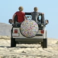 thumbnail image 6 of Camper Spare Tire Cover 12inch Spring Summer Floral Wheel Protectors Weatherproof Wheel Covers Wildflowers Plants for Travel Trailer Camper Truck SUV Camper, 6 of 8