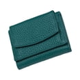 thumbnail image 2 of Carteras de moda Qarigey para mujer Mini cartera extranjera de bolsillo verde oscuro, 2 of 6