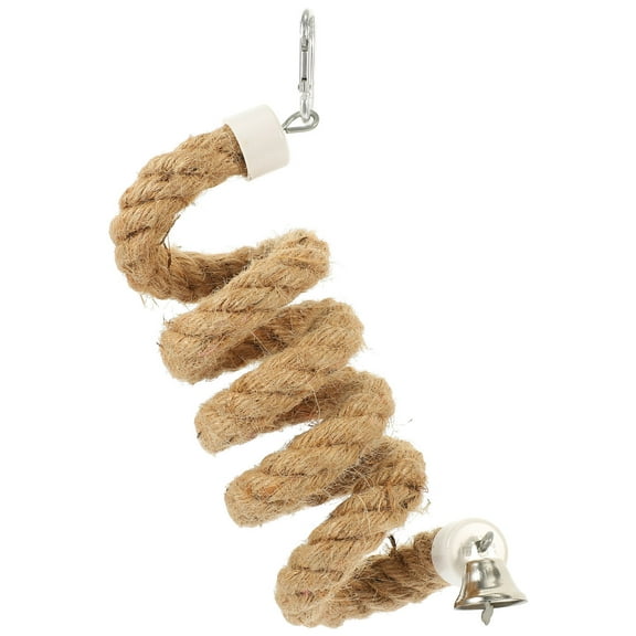 BESTYASH Bird Perch Rope Large Parrot Entertainment Hemp Rope 1Set
