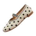 thumbnail image 3 of Rvasteizo Womens Stripe Print Shoes Pull-On Flat Breathable Summer Lightweight, 3 of 5