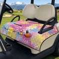 thumbnail image 3 of Pzuqiu Rainbow Palm Jungle Golf Cart Seat Covers Suitable for Summer Winter All-Season, Foldable, Suitable for Outdoor, Fit for EZGO Yamaha Carts Club Car, 3 of 9