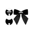 thumbnail image 3 of INSPIRE CHIC Women's Velvet Brooch Vintage Bow Pre-Tied Pin Bow Tie One Size Black, 3 of 5