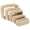 Light khaki-5pcs, variant on Black 3PCS Makeup Travel Bag Set