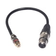 thumbnail image 1 of Methold Cable adaptador de enchufe hembra a XLR hembra de 0,3 m, Cable de extensión de Audio estéreo HIFI para micrófono Juegos de teclado y mouse para computadora, 1 of 6