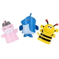 thumbnail image 3 of 3pcs Exfoliating Bath Scrubbers Animal Shower Mitts Scrubber Gloves for Kids, 3 of 8