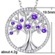 thumbnail image 4 of Collar Árbol de la Vida para Mujer June Birthsotne Perla Peridoto Azul, 4 of 5