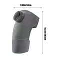 thumbnail image 3 of Neoyler Portable Heating Pad Knee Pads Wearable Heated Massager Cordless with Adjustable Heat and Massage Modes Rechargeable USB Warm Wrap for Knee Shoulder Back Gray 10.9x5.9x2.2in, 3 of 9