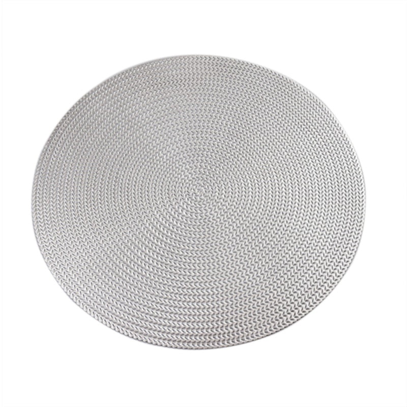 PVC Round Placemats Round Table Mats for Dining Tables