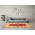 thumbnail image 3 of Ahgly Company Indoor Rectangle Abstract Orange Modern Area Rugs, 5' x 7', 3 of 4