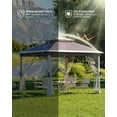 thumbnail image 4 of Arigeas 11'x11' Pop Up Gazebo Tent with Netting, Easy Setup Outdoor Canopy Sun Shelter for 8-10 People, 4 of 7