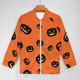 thumbnail image 5 of Lightweight Jacket for Men - Halloween Pumpkins Cute Patterns Cuteness Casual Zip Up Bomber Jacket Men Spring Fall Windbreaker Coat with Pocket, 5 of 6