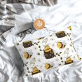 thumbnail image 5 of Zufioo Honey Bee Insect Print Double-Sided Throw Pillow Cover, Pillow Protector Home Decor - With Hidden Zipper, Suitable for Bedroom, Living Room, Car Interior-20"x30", 5 of 6