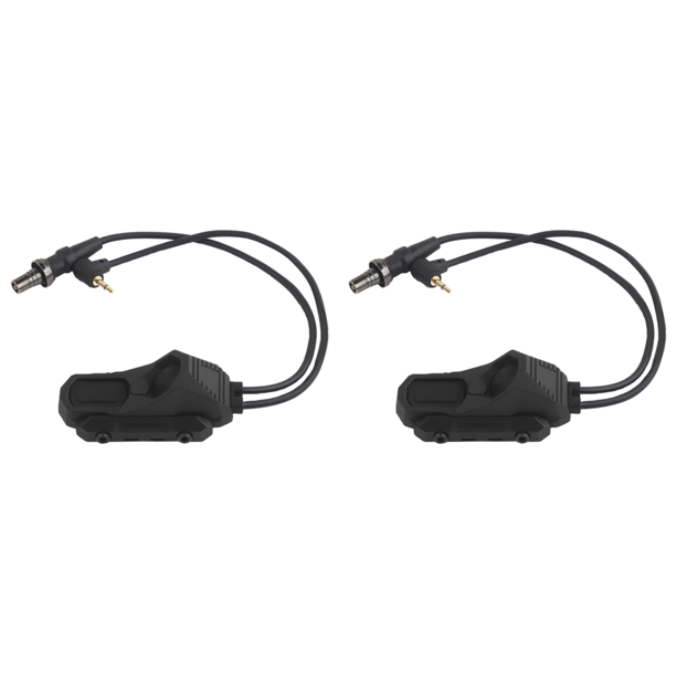 Control remoto de botón de doble cable AXON para enchufe de linterna SF (negro)