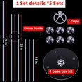 thumbnail image 2 of Balloon Stand Kit 5 Sets, Clear Table Balloon Holder with 35 Balloon Sticks 35 Balloon Cups and 5 Balloon Base for Brirthday Wedding Party Decorations - -, 2 of 6