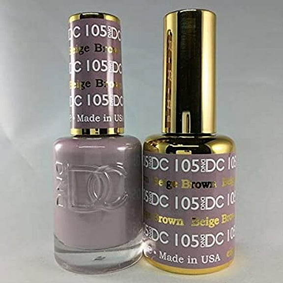DND - DC Duo Soak off Gel & Matching nail polish - BEIGE BROWN #DC105