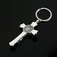 thumbnail image 4 of Miangastore 5pcs Christian Cross Keychain Jesus Cross Key Chain Creative Metal Key Ring, 4 of 8