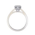 thumbnail image 4 of AFFY Solitaire Engagement Rings for Women, Center 5.5MM Princess Cut Lab Created Moissanite Wedding Promise Rings for Her in 14K Solid White Gold, Ring Size 9.5, 4 of 6