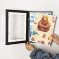 thumbnail image 3 of Casewin Picture Frames, Kid Artwork Picture Frame, Front Opening Changeable Pictures Display for A4 Art-Work Children Art Projects, Crafts, Drawings,8.3x11.8(Black, 2 Pack), 3 of 7