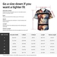 thumbnail image 3 of Picia Cloud Red And Blue Dragon Gentle Cotton Regular Fit Short Sleeve Casual Hawaiian Shirt for Men-Small, 3 of 8