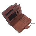 thumbnail image 4 of PENGX Vintage Solid Color Bifold Wallet for Women  Compact Coin Purse with Credit Card Slots, 4 of 7