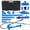 FLD-10T-1.4m Hydraulic Separation Top Blue, variant on Gaderth 4T/10T/12T  Porta Power Hydraulic Jack Kit, Hydraulic Multifunctional Jack,Heavy Duty Hydraulic Ram & Pump Set, Auto Body Frame Repair Tool for Car, Truck & Garage