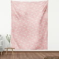 thumbnail image 4 of Ambesonne Cartoon Fabric by the Yard Upholstery, Sleepy Clouds Eyelashes, 10 Yards, Blush and White, 4 of 5