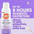 thumbnail image 3 of OFF! Clean Feel Picaridin Insect Repellent Aerosol, Mosquito & Bug Spray, 5 fl oz (142 g), 3 of 17