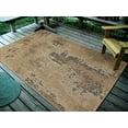 thumbnail image 1 of 3'3" x 5' Vintage Faded Design, Natural Beige Indoor & Outdoor Rug-1126, 1 of 5