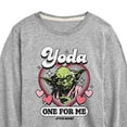 thumbnail image 3 of Star Wars - Valentine Yoda One For Me - Toddler And Youth Long Sleeve Graphic T-Shirt, 3 of 5