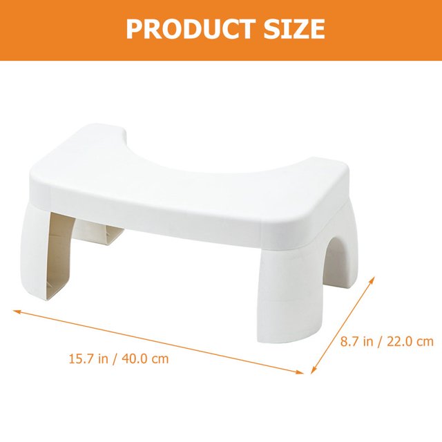 Toilet Foot Stool Plastic Step Stool Bathroom Nonslip Foot Stool Foot