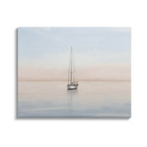 Stupell Industries Tranquil Boat Sunset Reflection Graphic Art Gallery Wrapped Canvas Print Wall Art, Design by Elizabeth Medley