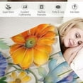 thumbnail image 3 of Chilfamy Floral Blanket Vintage Flowers Blanket Butterfly Wildflowers Throw Blanket Soft Cozy Flannel Throw Blanket Colorful Daisy Plants Throw Blanket for Couch Sofa Bed 50x60in, 3 of 6