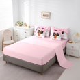 thumbnail image 5 of Castle Fairy Cute Cartoon Black Princess Full Size Bedding Sets 7 Pieces,Magical Castle Rainbow Full Size Bed in a Bag,Pink Gold Blue,Pink Reversible, 5 of 7