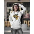 thumbnail image 3 of Africa In Smeared Ink Sketch Hoodie Women -Image by Shutterstock, Female Large, 3 of 4