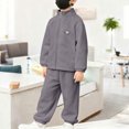 thumbnail image 6 of Sweatsuits 2 Piece Outfits for Boys Girls Long Sleeve Top and Sweatpant Pant Sets Comfy Fall Clothes Sportswear (5 Years, Dark Gray #A), 6 of 7