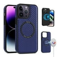 thumbnail image 3 of Xpression Cover for Apple iPhone 14 Plus 6.7" Magnetic Designed Carbon Fiber Compatible with Magsafe Support Wireless Charging Phone Case - Blue, 3 of 7