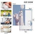 thumbnail image 4 of joogoo 2 PCs Hand Towels Sets Cat and Moon Cotton Face Towel Bathroom Decorative, 4 of 7