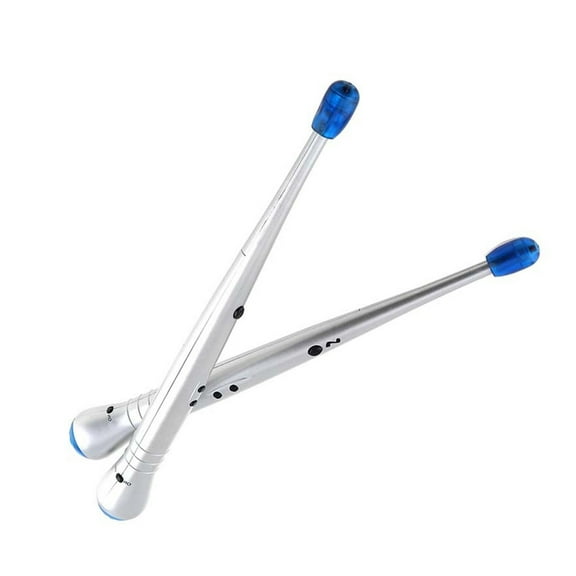 Interactive Air Drum Sticks with Sensitivity Control LED Lighting Portable Percussion Instrument for Youthful Drummers