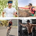 thumbnail image 2 of Moisture Wicking Headband, Non Slip Quick Drying Polyester Spandex Blend Stretchy Breathable Material for Anti Slip, Lightweight Practical Use in All Seasons, 2 of 6