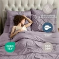 thumbnail image 6 of Virtu King Comforter Set, 7pc Bed in a Bag, Pleated Bedding Comforter Sets with Sheets, Grey, 6 of 10