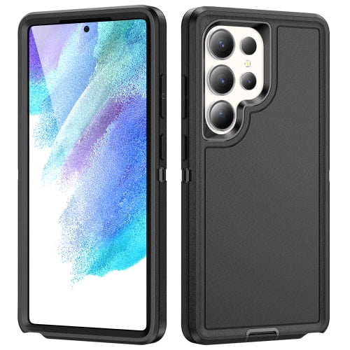 For Samsung Galaxy S25 Ultra 5G Rugged Phone Case (Black)