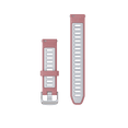thumbnail image 2 of Garmin Quick Release 18mm, Silicone Band, Pink/Whitestone with Silver Hardware, 2 of 2