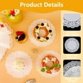 thumbnail image 4 of 300Pcs Disposable Paper Doilies with Assorted Sizes, Lace Placemat, Tableware Decoration for Dessert Trays, Food, Parties, Crafts, Wedding and More (4.5in/6.5in/8.5in, White), 4 of 7