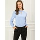 thumbnail image 3 of AllegK Dde San Patricio profesional Blusas de gade manlarcon cuello alto elegante pamujer Azul XL, 3 of 6