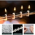 thumbnail image 3 of 50 clips de luces de Navidad, mini clips de luces para luces de Navidad, ganchos de canalones para colgar luces de cadena al aire libre., 3 of 5