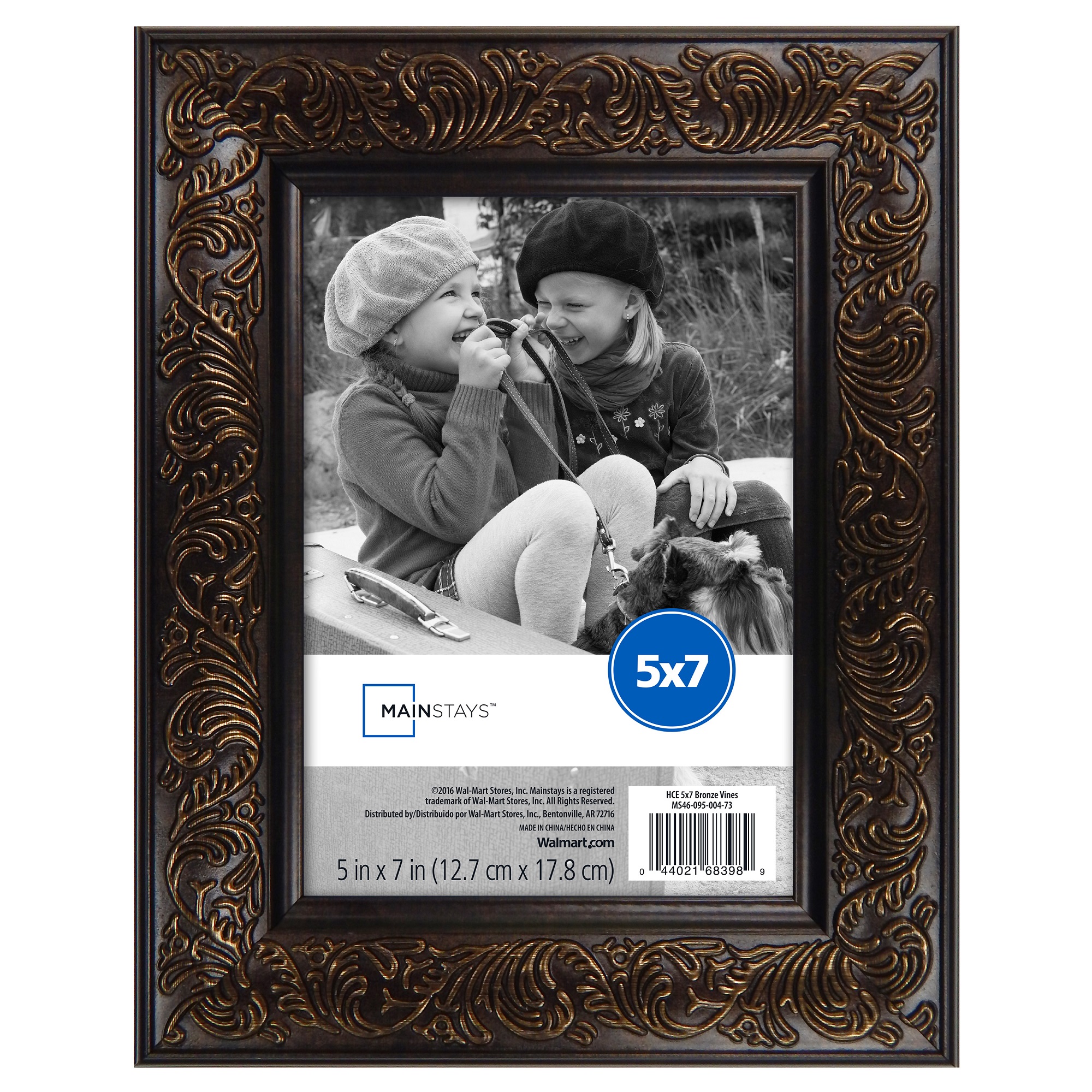 Mainstays 5" x 7" Bronze Vines Frame