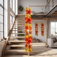 thumbnail image 5 of FeiFu Artificial Autumn Maple Leaf Vine Garland Fall Hanging Decor with Pumpkin for Thanksgiving Home Wall Door Fireplace Decoration, Guirnalda de Otoño Artificial, 5 of 6