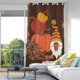 thumbnail image 5 of Long Curtains for Bedroom & Living Room 84 inches Autumn Leaves and Gnome Bathroom Window Curtain Bathroom Curtain, 1 Panel, 5 of 7